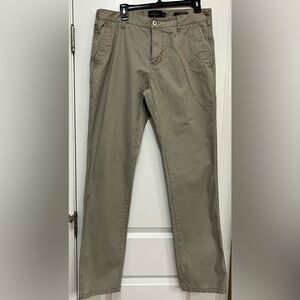 Black Brown 1829 khaki pants tailored fit Chinos Flat Front Casual 34x34